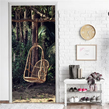 Load image into Gallery viewer, Retro Wooden Door Stickers PVC Waterproof Wallpaper For Doors Living Room Bedroom Home Decor Mural DIY Renovation Decal 90x200cm