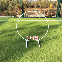 Load image into Gallery viewer, iron circle Wedding arch props background single arch flower outdoor lawn wedding flower door rack wedding birthday decoration

