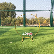 Load image into Gallery viewer, iron circle Wedding arch props background single arch flower outdoor lawn wedding flower door rack wedding birthday decoration
